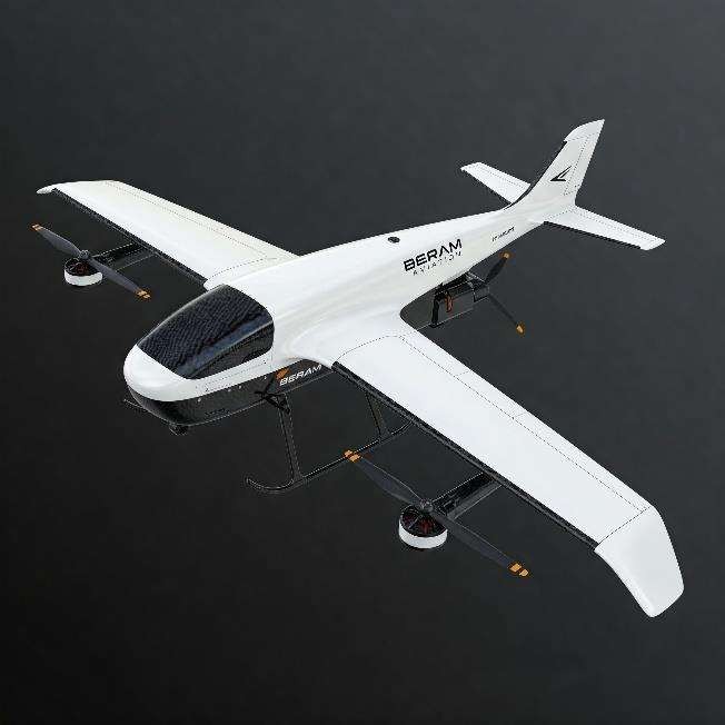 Futuristic drone airspace with AI integration