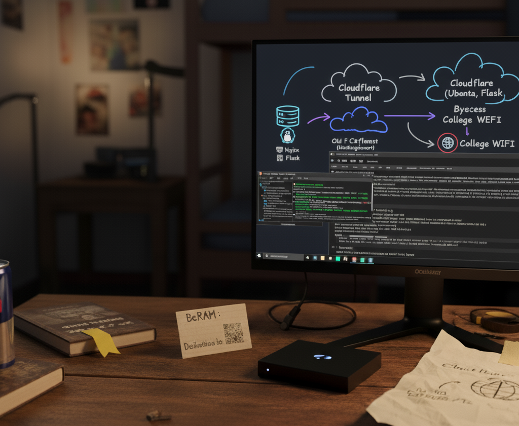 Diagram showing the server setup flow