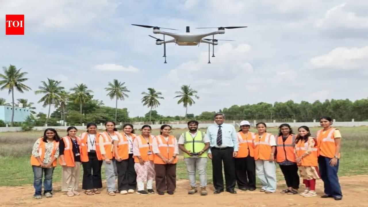 12 Mite Women Students Complete Dgca Remote Pilot Certification The Times Of India