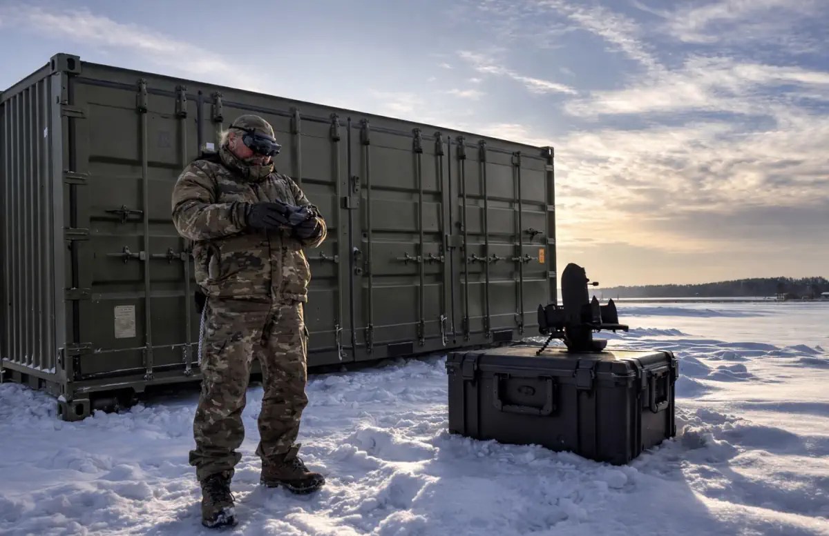 Sensofusion Tactical Drone Factory A Shipping Container That Builds 50 Interceptor Drones 